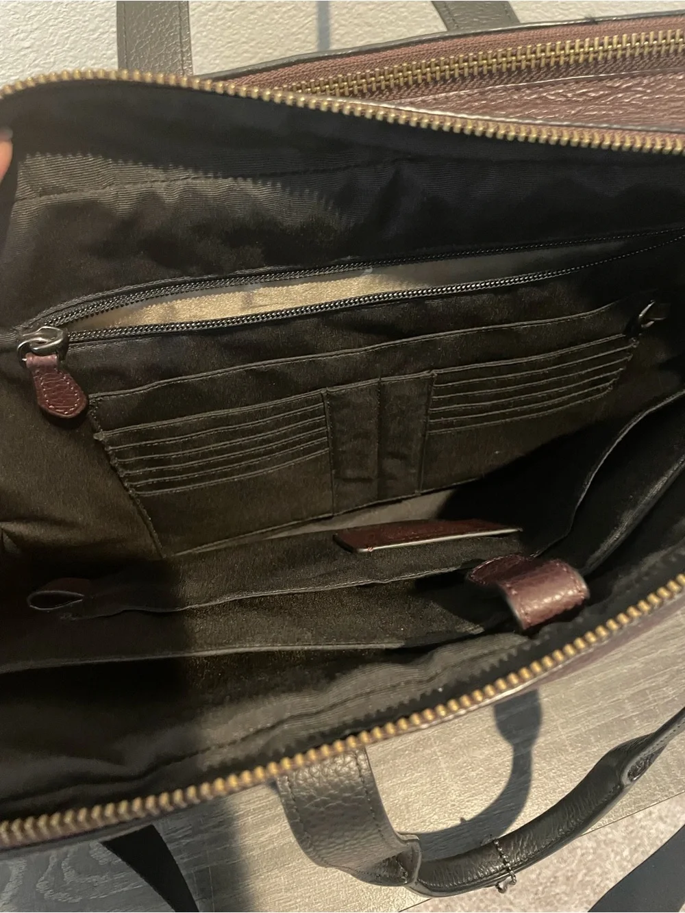 Authentic Coach Leather Workbag / Briefcase